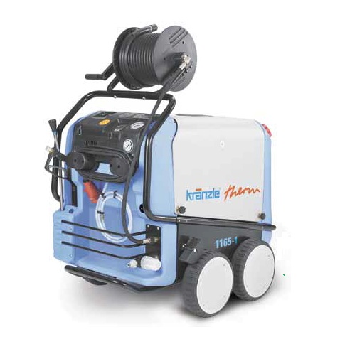 T Series machines fitted with integrated hose drum, including 20 M high pressure hose.
