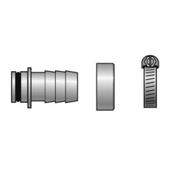 CAP N LINER SET (Hose tail 1/2" x 3/4" Cap & Clip)