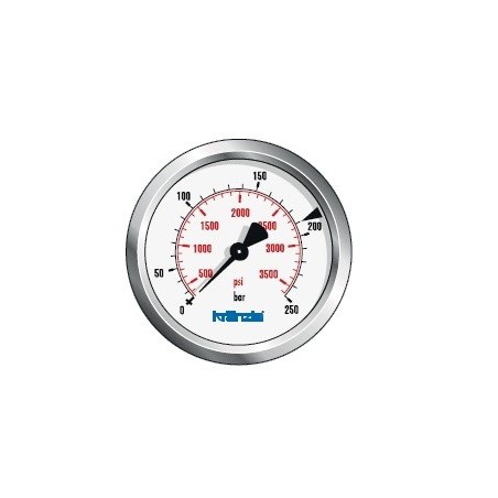 PRESSURE GAUGE 0-250 BAR  63 MM
