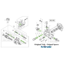 SERVICE KIT PUMP 18MM (OLD BACKSTROKE BODY TYPE)